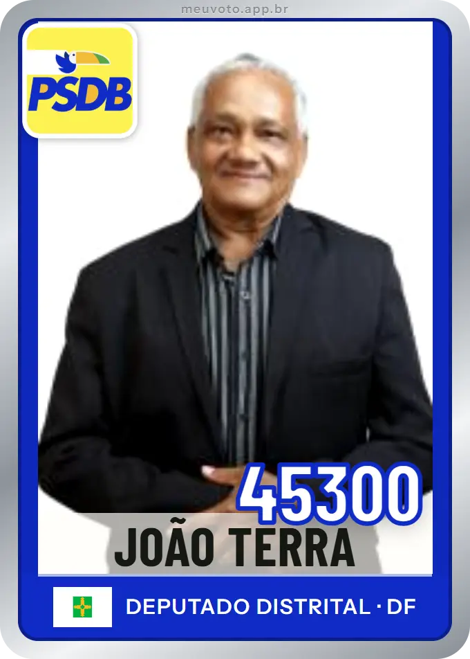 Carta de João Terra, número 45300, PSDB