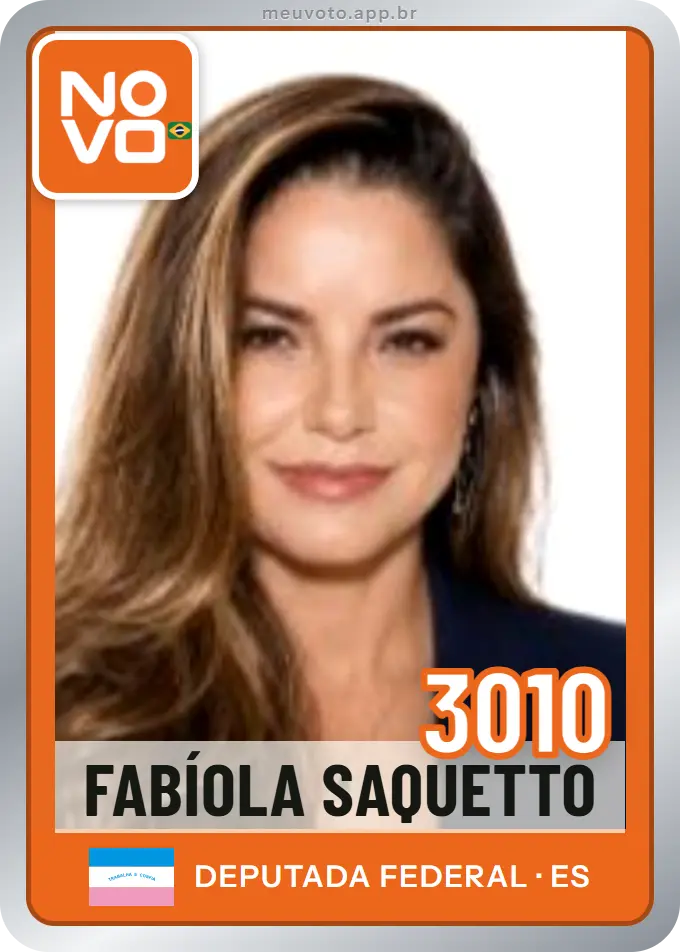Carta de Fabíola Saquetto, número 3010, Novo