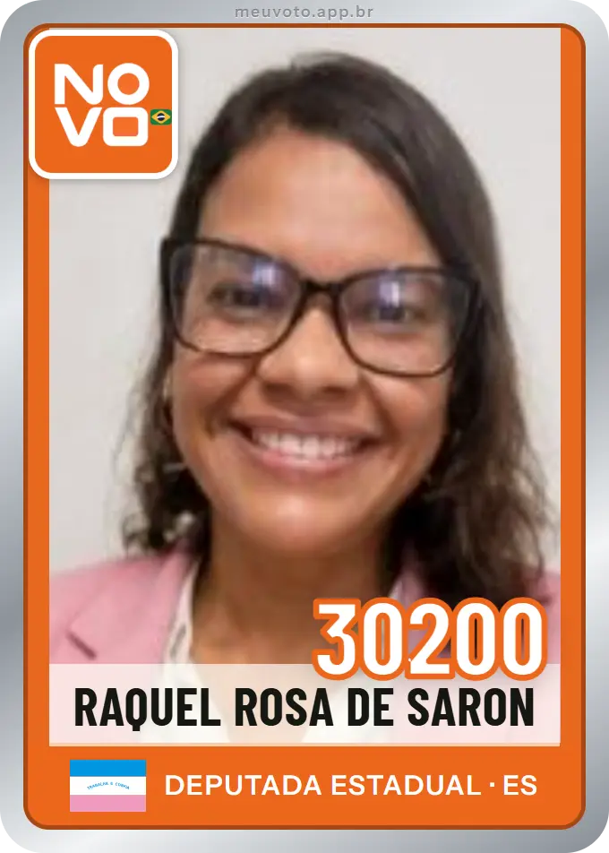 Carta de Raquel Rosa de Saron, número 30200, Novo