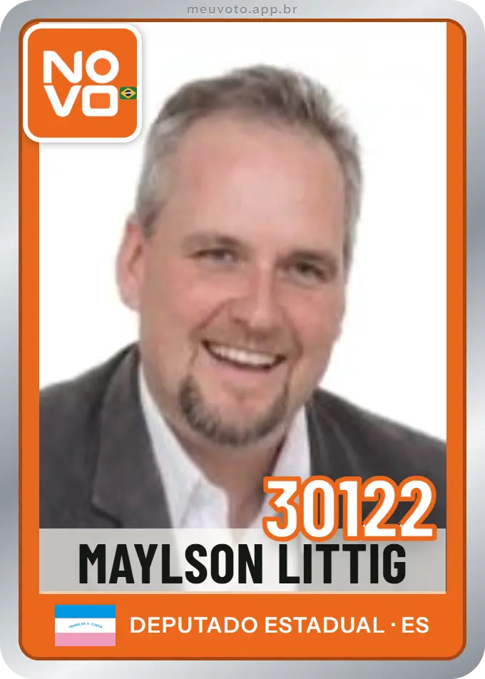 Carta de Maylson Littig, número 30122, Novo