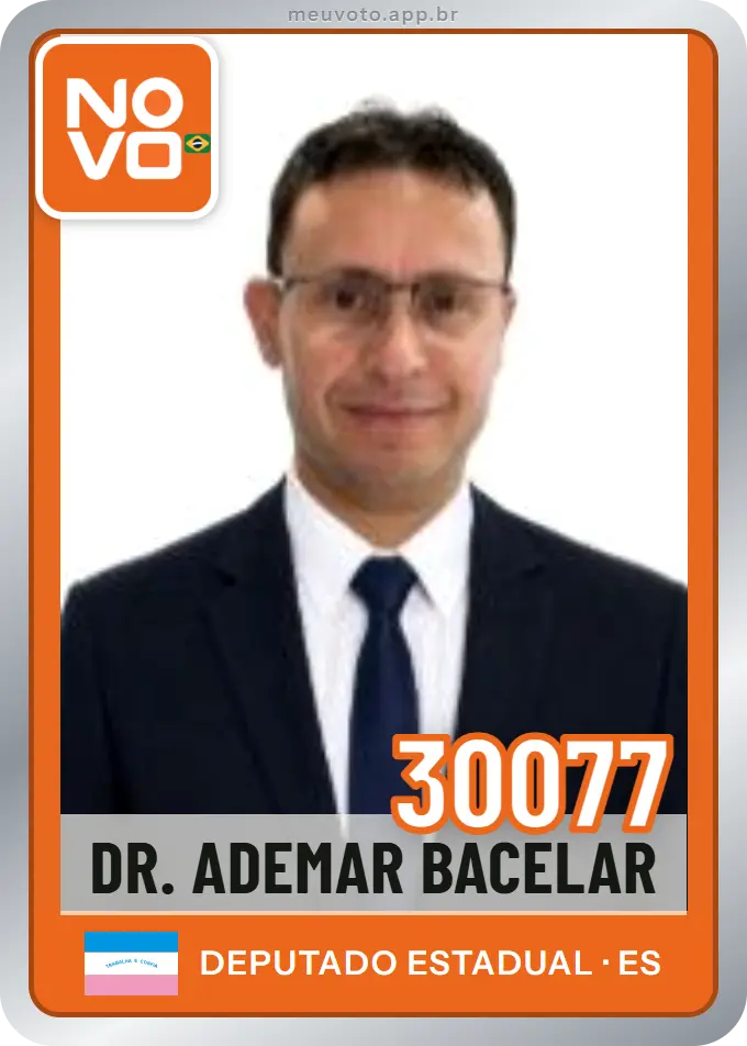 Carta de Dr. Ademar Bacelar, número 30077, Novo