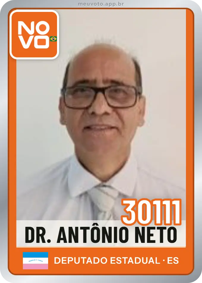 Carta de Dr. Antônio Neto, número 30111, Novo