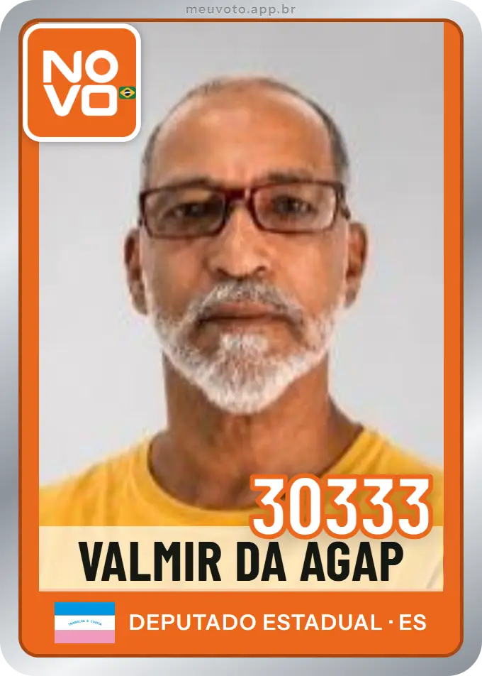 Carta de Valmir da Agap, número 30333, Novo