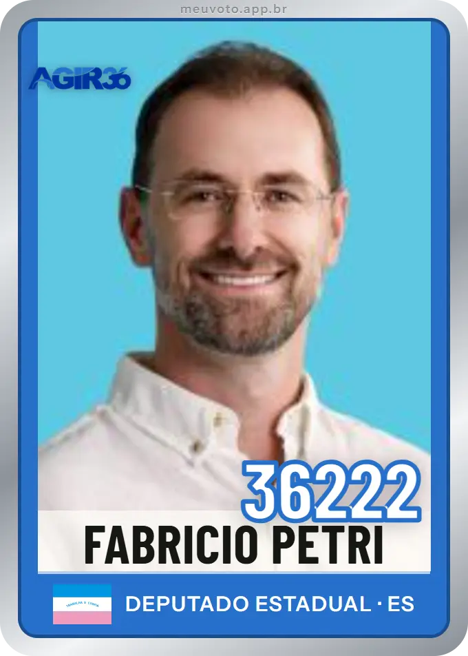 Carta de Fabricio Petri, número 36222, Agir
