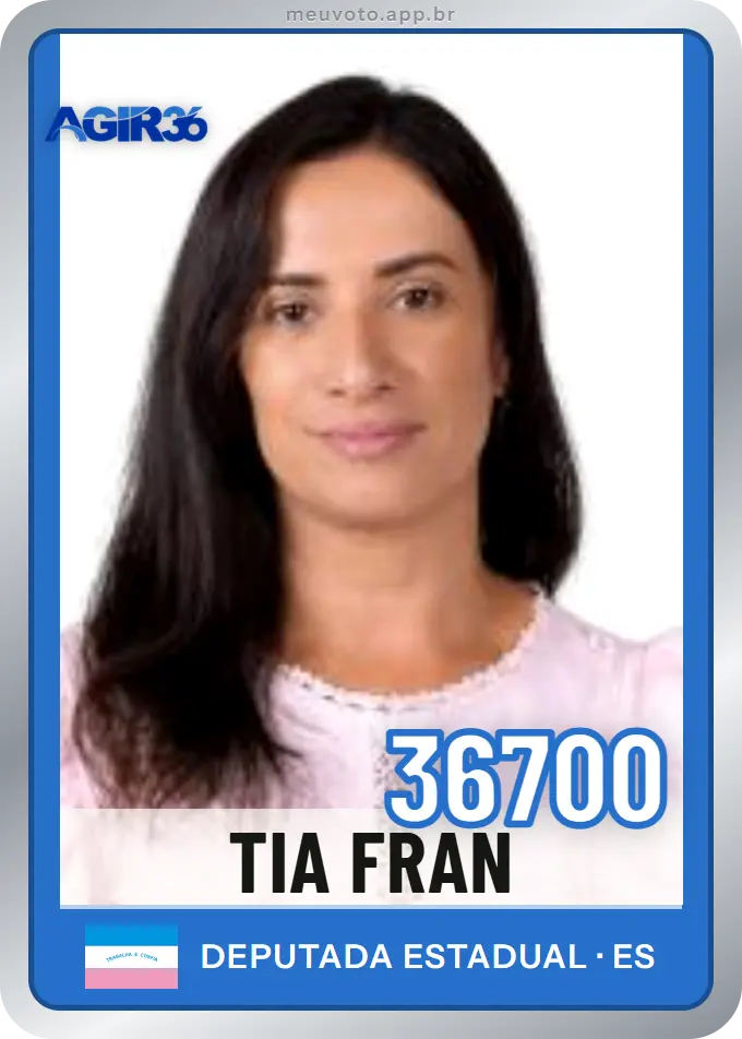 Carta de Tia Fran, número 36700, Agir