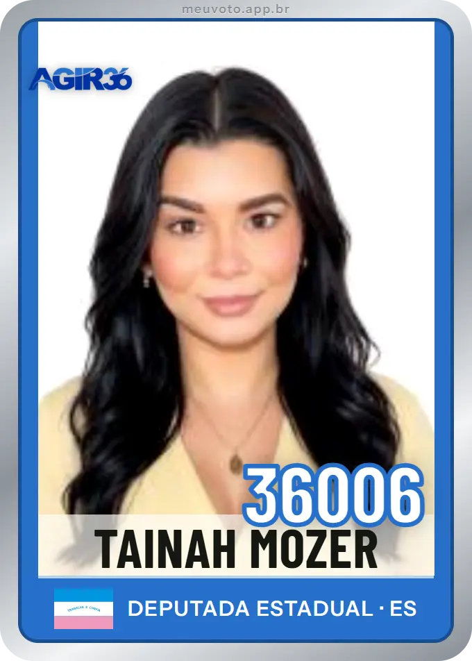 Carta de Tainah Mozer, número 36006, Agir