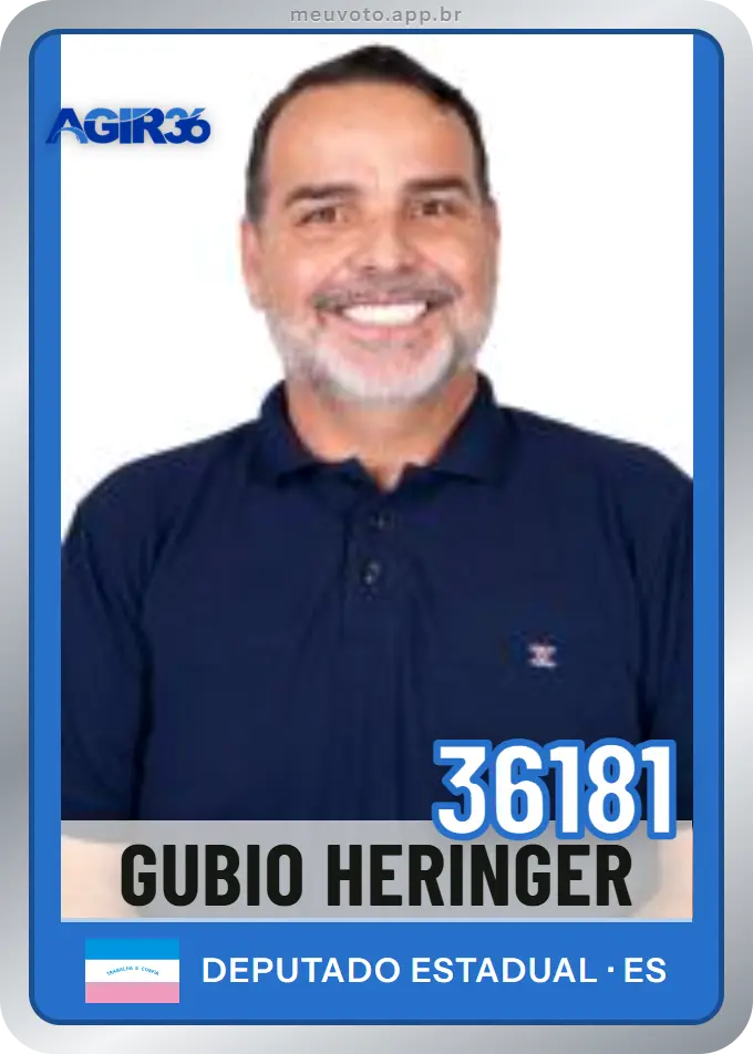 Carta de Gubio Heringer, número 36181, Agir
