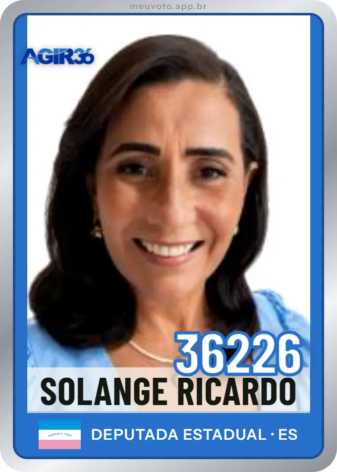 Carta de Solange Ricardo, número 36226, Agir