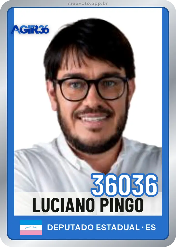 Carta de Luciano Pingo, número 36036, Agir