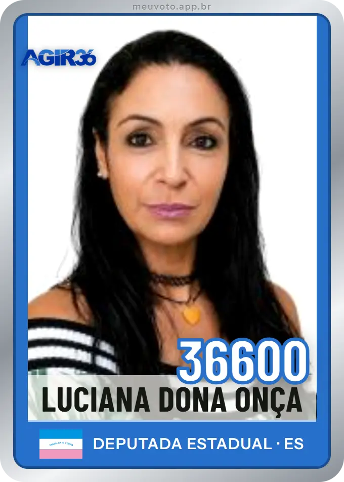 Carta de Luciana Dona Onça, número 36600, Agir