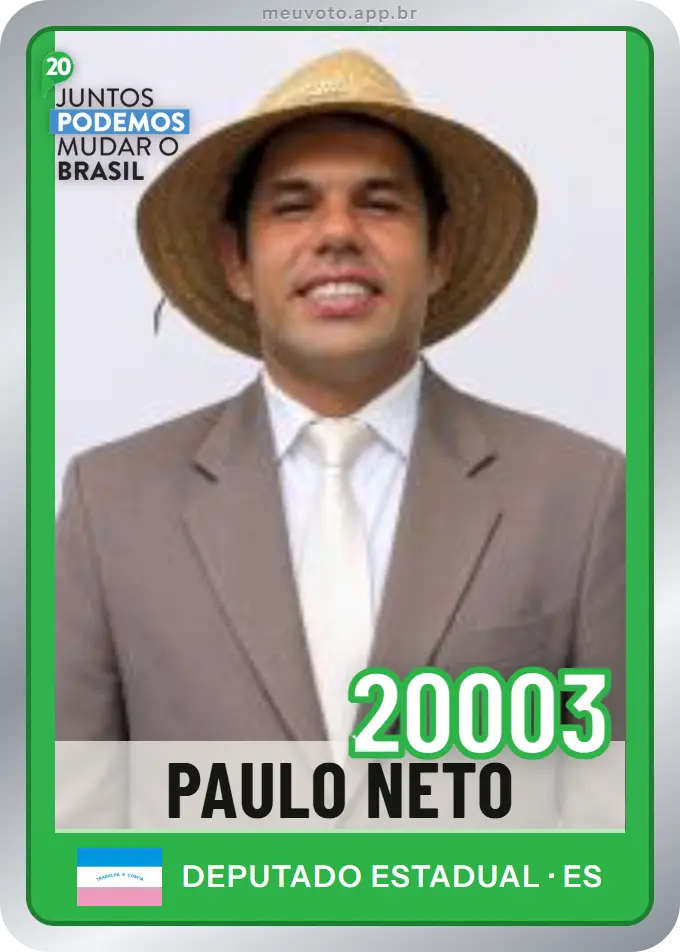 Carta de Paulo Neto, número 20003, Podemos