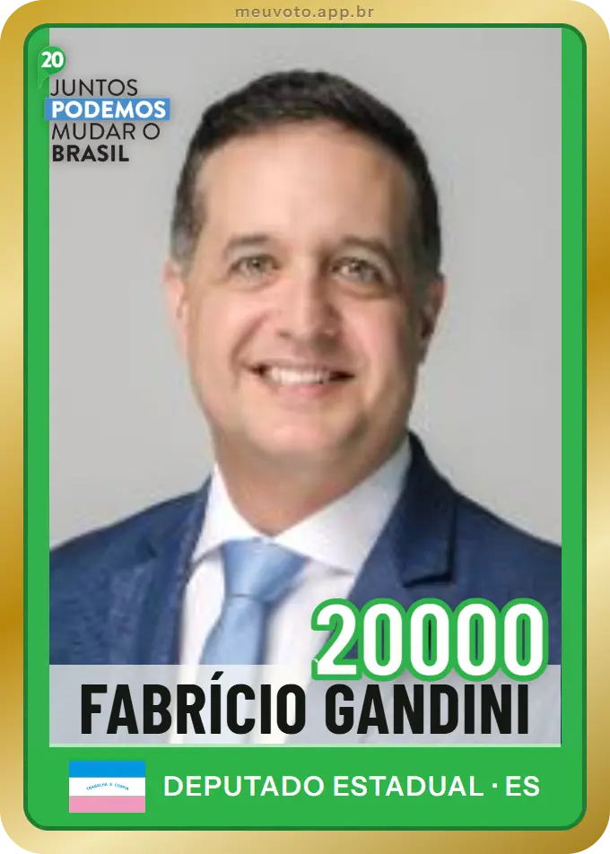 Carta de Fabrício Gandini, número 20000, Podemos