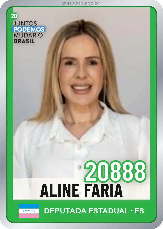 Carta de Aline Faria, número 20888, Podemos