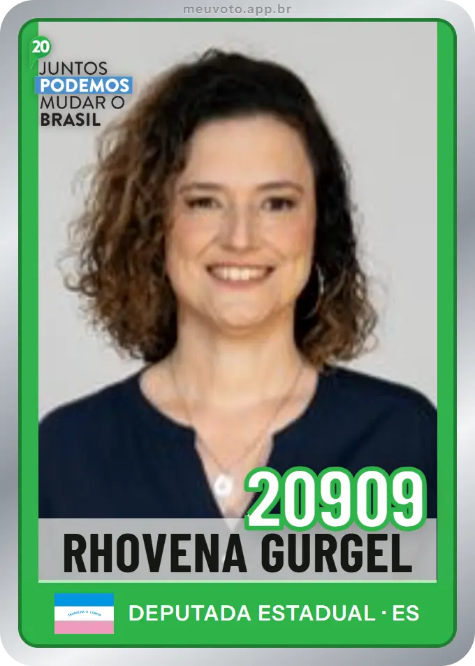 Carta de Rhovena Gurgel, número 20909, Podemos