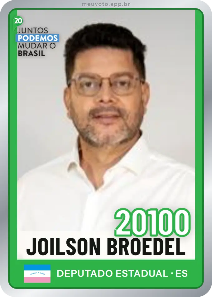 Carta de Joilson Broedel, número 20100, Podemos