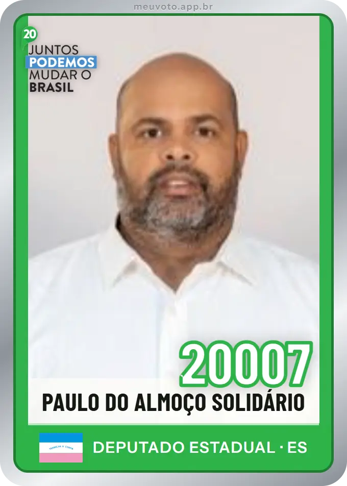 Carta de Paulo do Almoço Solidário, número 20007, Podemos