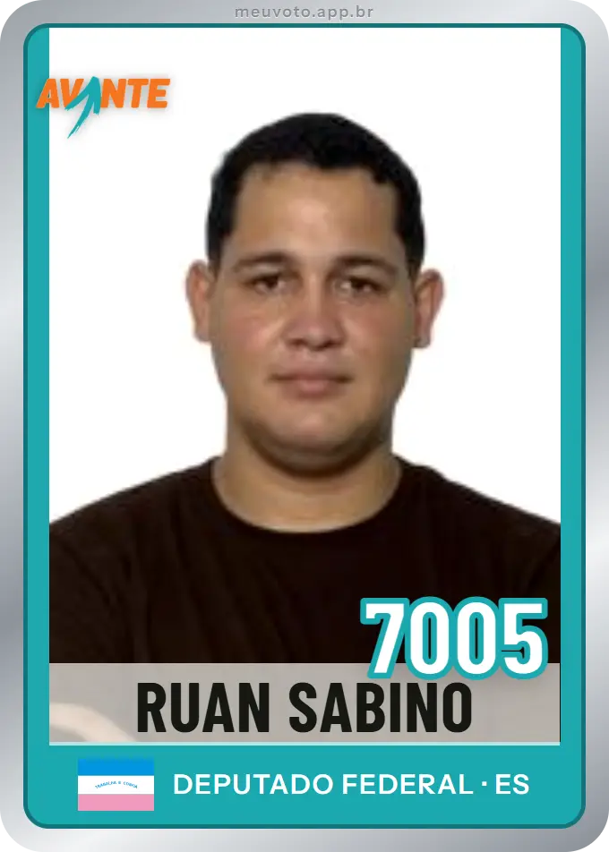 Carta de Ruan Sabino, número 7005, Avante