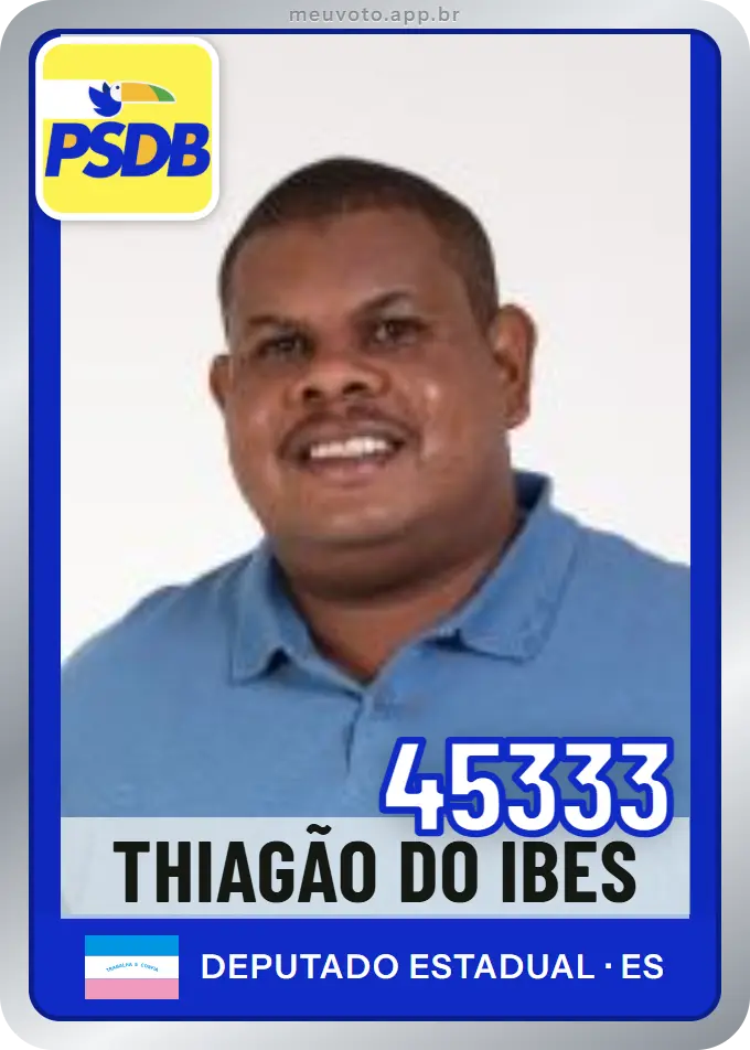 Carta de Thiagão do Ibes, número 45333, PSDB