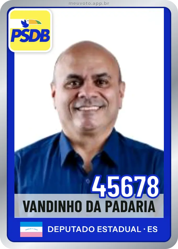 Carta de Vandinho da Padaria, número 45678, PSDB