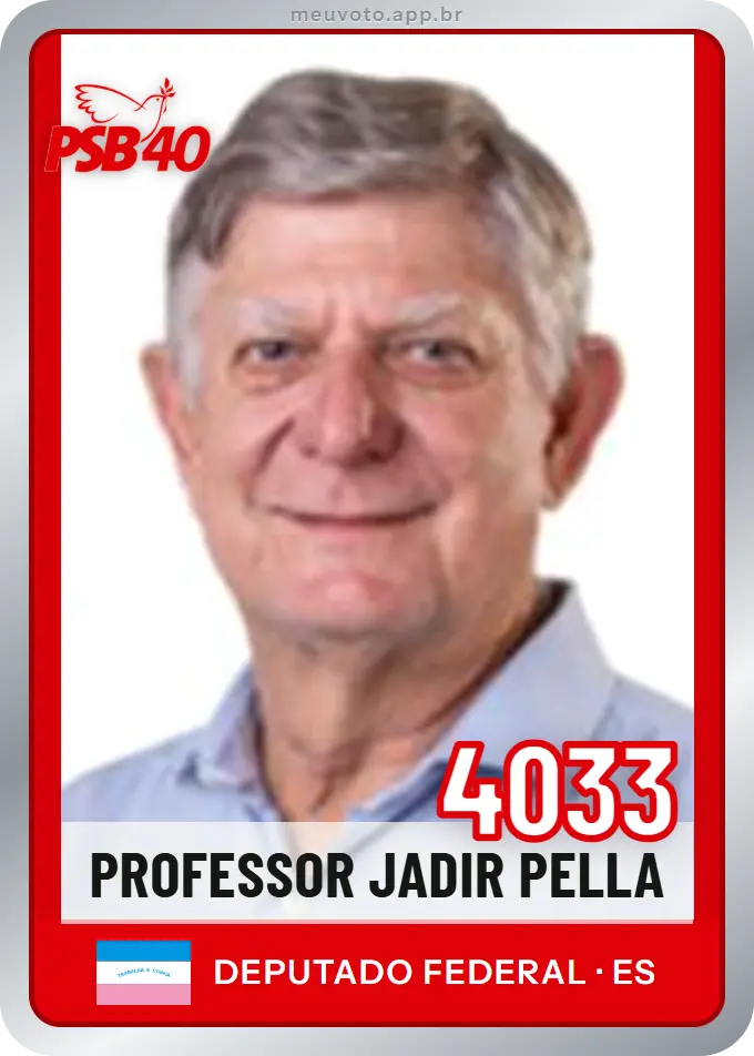 Carta de Professor Jadir Pella, número 4033, PSB