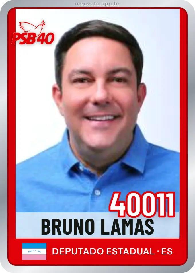 Carta de Bruno Lamas, número 40011, PSB