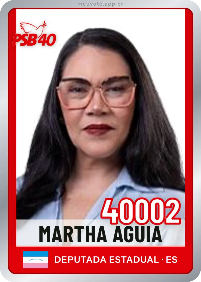 Carta de Martha Aguia, número 40002, PSB