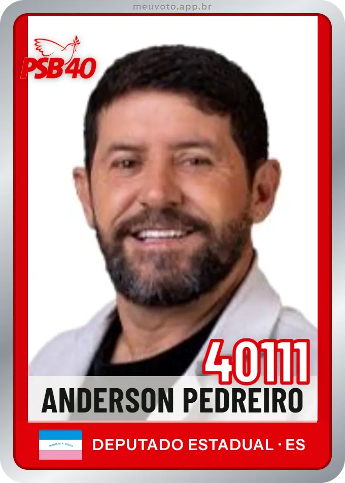 Carta de Anderson Pedreiro, número 40111, PSB