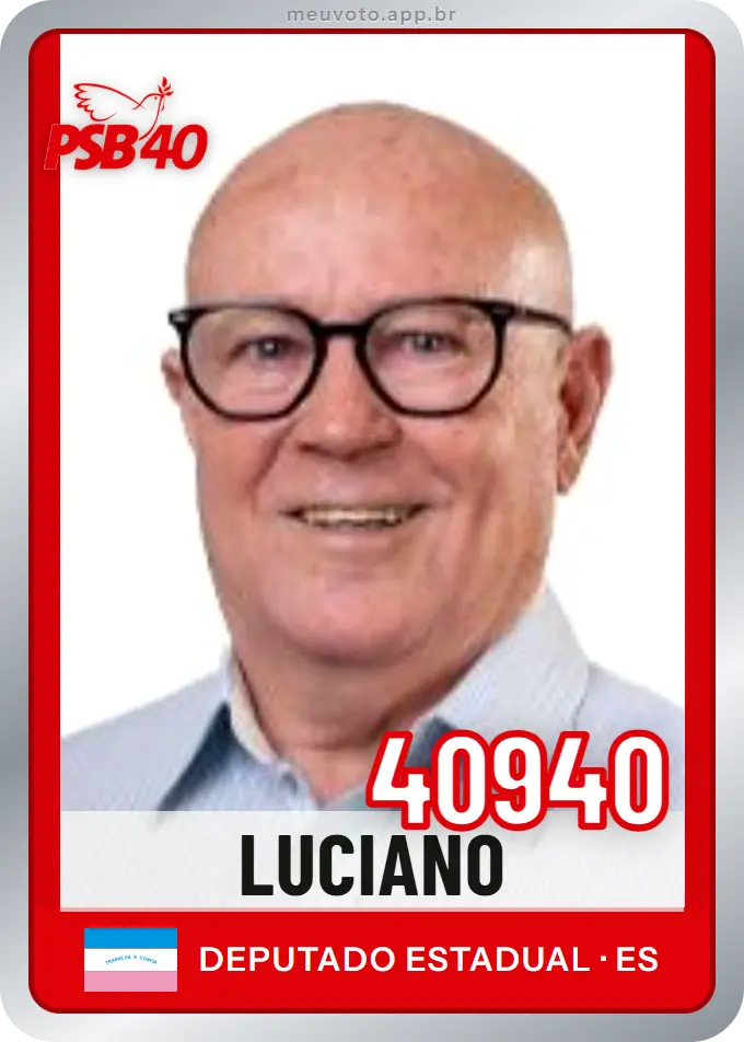 Carta de Luciano, número 40940, PSB