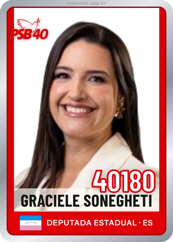 Carta de Graciele Sonegheti, número 40180, PSB