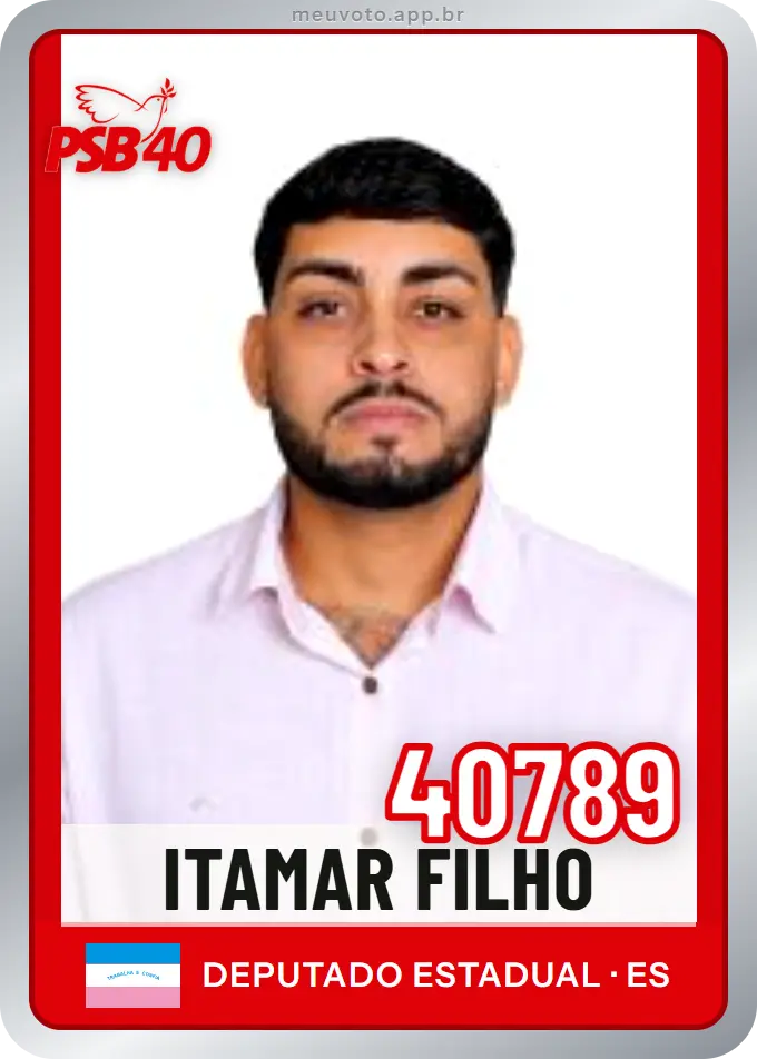 Carta de Itamar Filho, número 40789, PSB