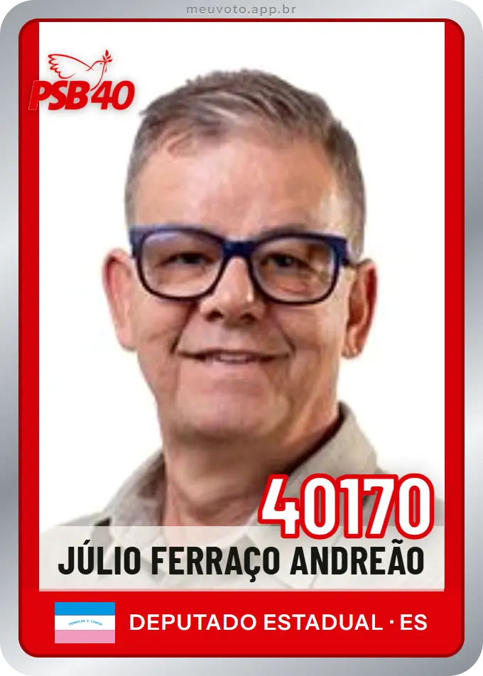 Carta de Júlio Ferraço Andreão, número 40170, PSB
