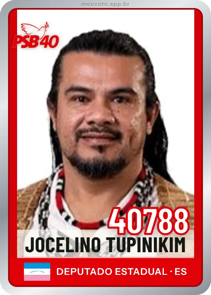 Carta de Jocelino Tupinikim, número 40788, PSB