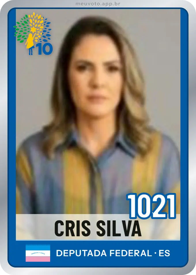Carta de Cris Silva, número 1021, Republicanos