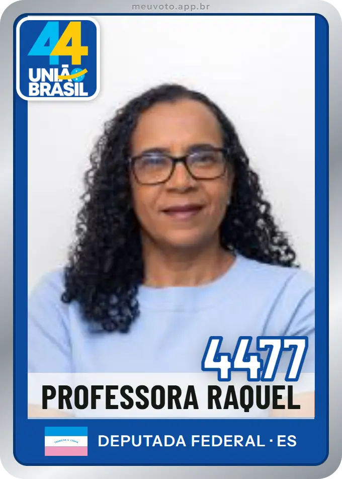 Carta de Professora Raquel, número 4477, União