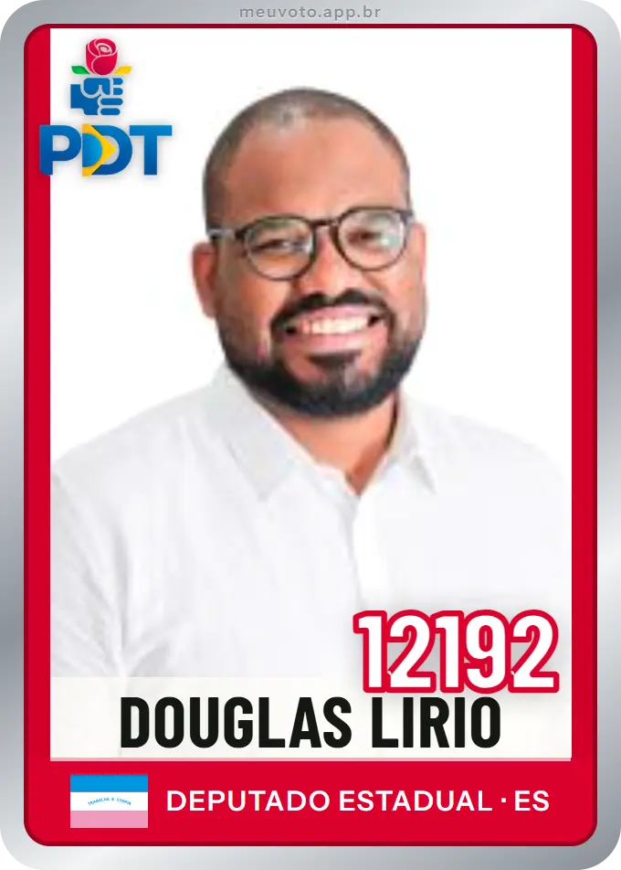 Carta de Douglas Lirio, número 12192, PDT