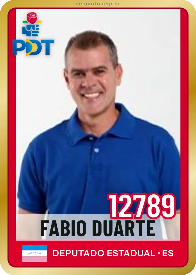 Carta de Fabio Duarte, número 12789, PDT
