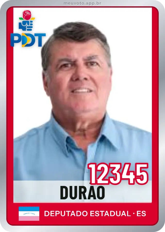 Carta de Durão, número 12345, PDT