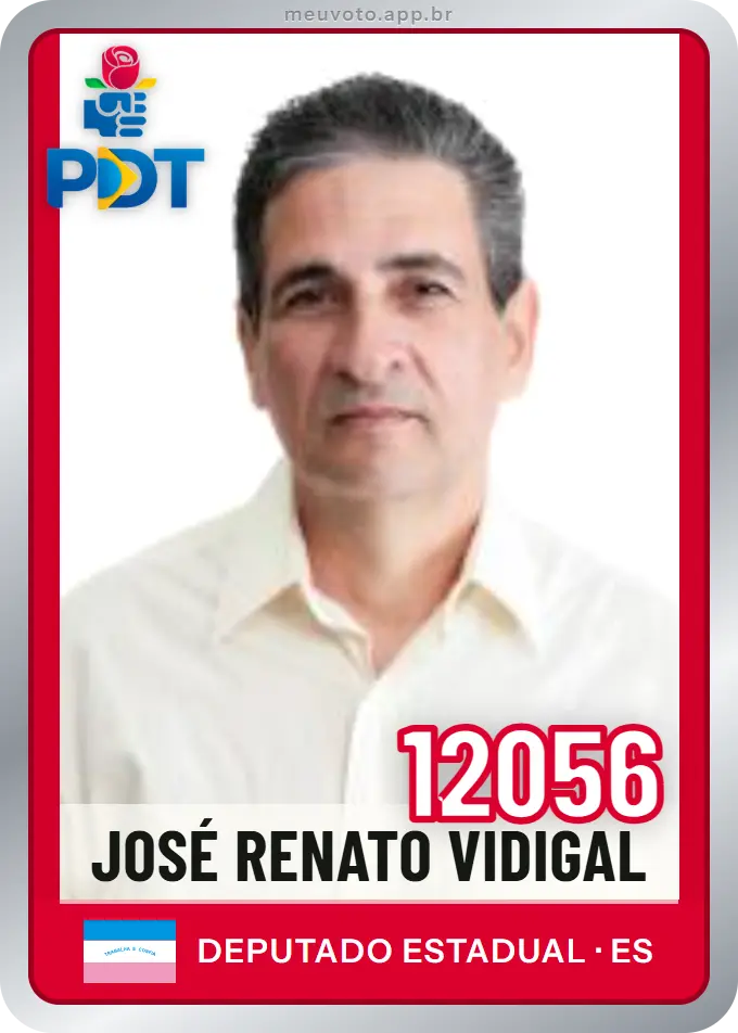 Carta de José Renato Vidigal, número 12056, PDT
