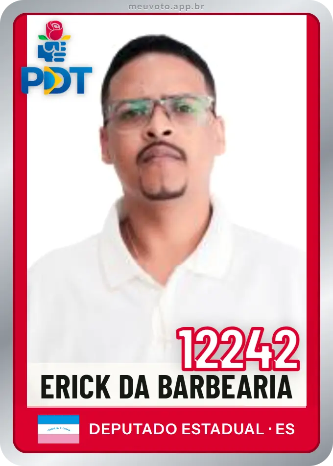 Carta de Erick da Barbearia, número 12242, PDT