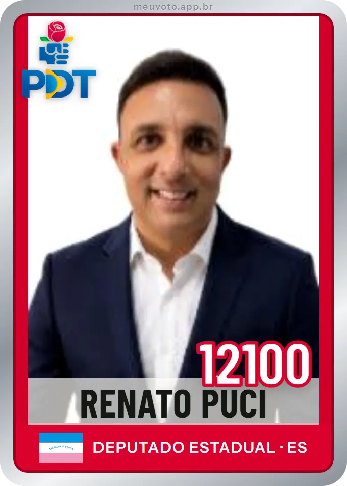 Carta de Renato Puci, número 12100, PDT