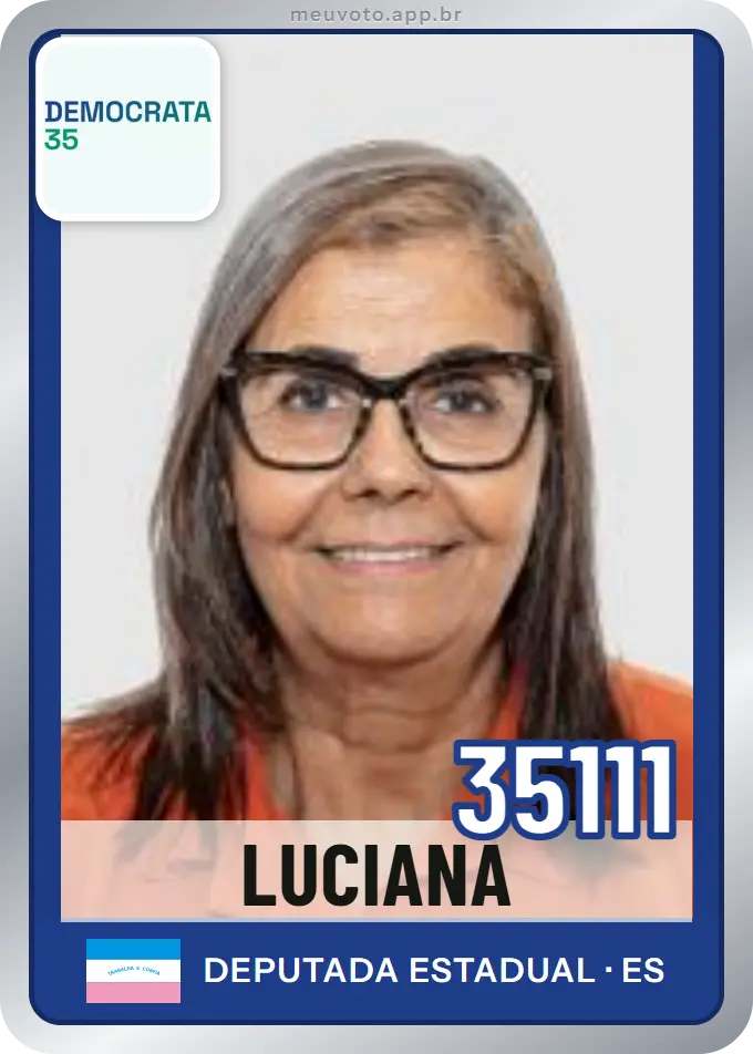Carta de Luciana, número 35111, Democrata