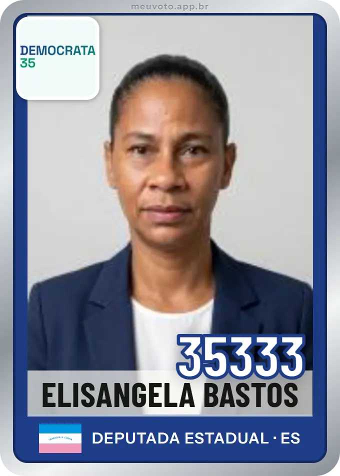 Carta de Elisangela Bastos, número 35333, Democrata