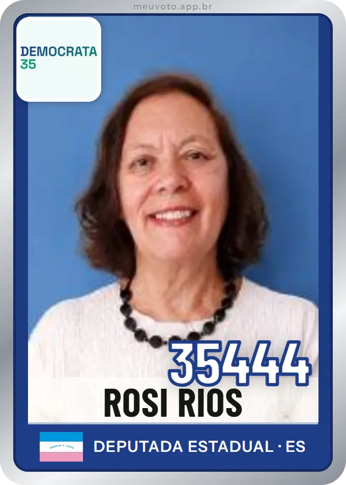 Carta de Rosi Rios, número 35444, Democrata