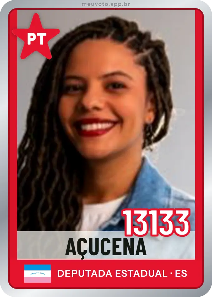 Carta de Açucena, número 13133, PT