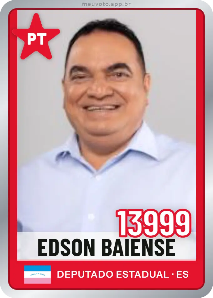 Carta de Edson Baiense, número 13999, PT