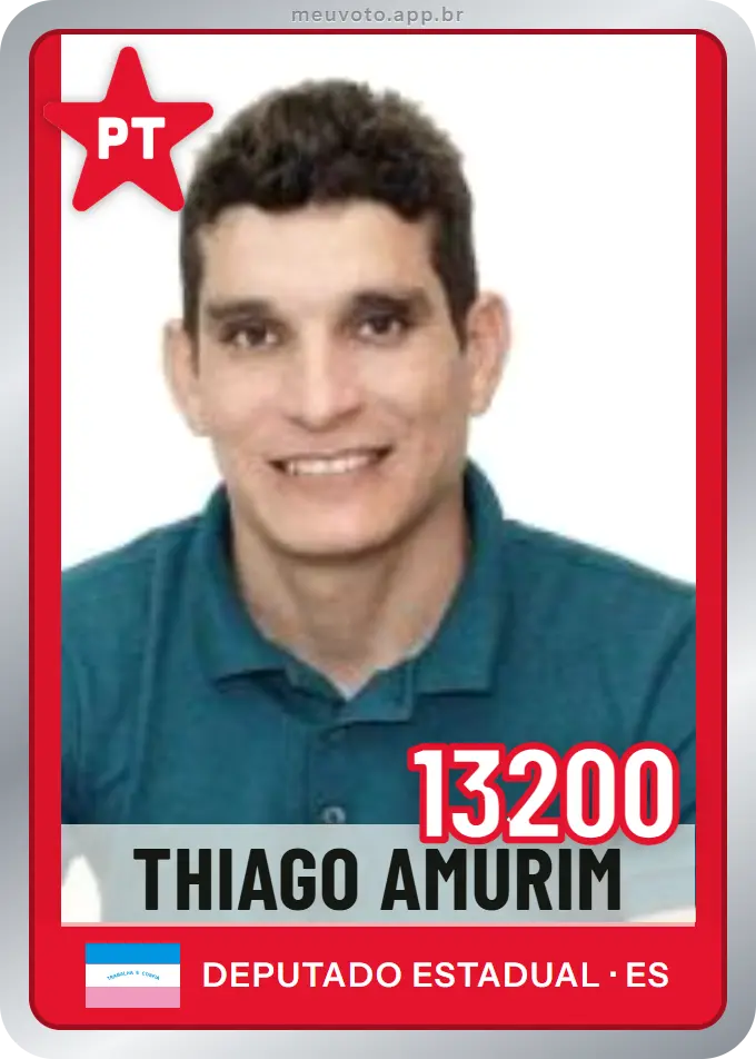 Carta de Thiago Amurim, número 13200, PT