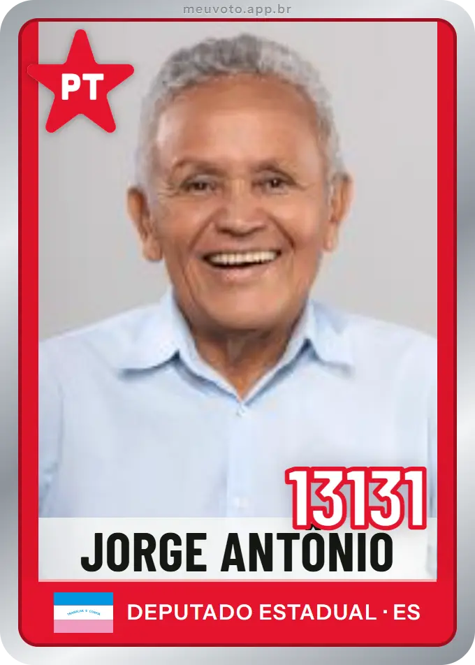 Carta de Jorge Antônio, número 13131, PT