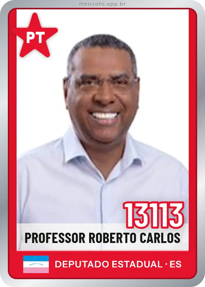 Carta de Professor Roberto Carlos, número 13113, PT