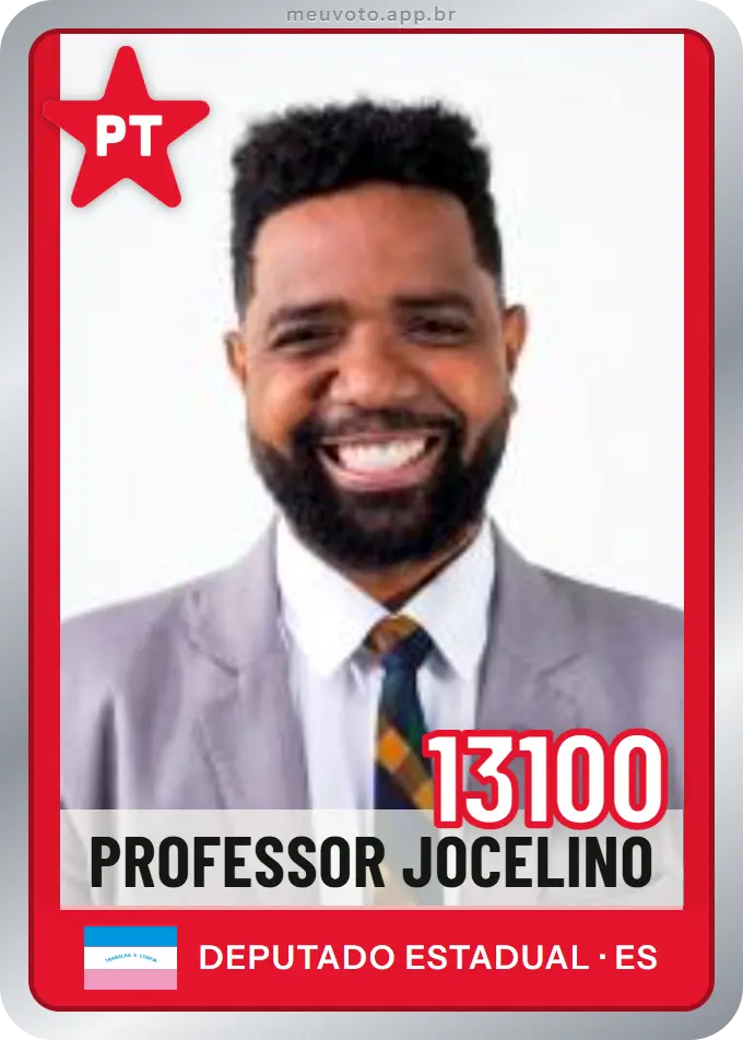 Carta de Professor Jocelino, número 13100, PT