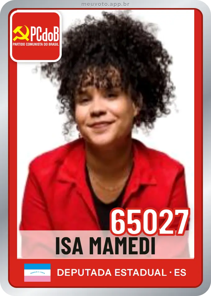Carta de Isa Mamedi, número 65027, PCdoB